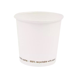 Conf 50 Bicchieri caffE' in carta 75ml bianco Signor Bio
