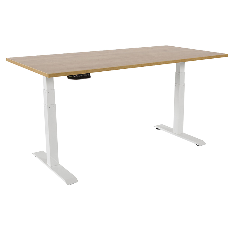 Scrivanie motorizzate regolabili in altezza 160x80x116cm Quercia