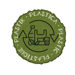 Etichetta autoadesiva raccolta differenziata plastica in vinile verde Medial Int