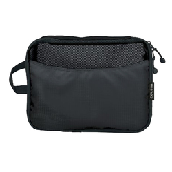 Set 3 organizer da viaggio Explora tessuto tecnico dimensioni assortite nero Leb