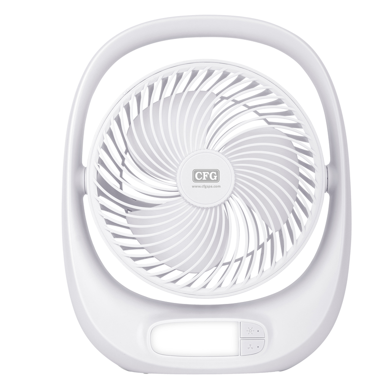 Ventilatore da tavolo ricaricabile KIMONO  con LED