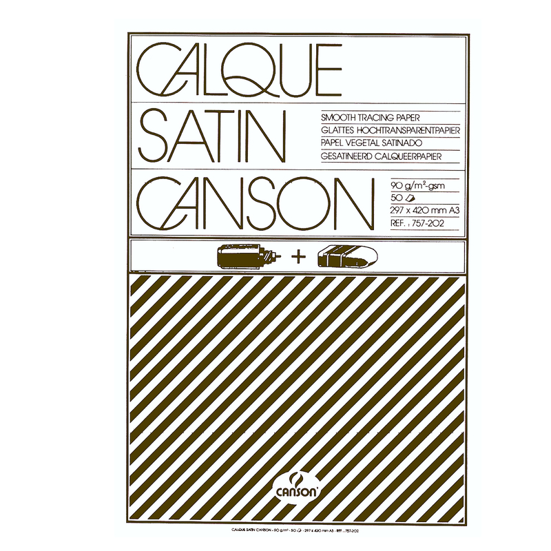 BLOCCO CARTA LUCIDA MANUALE A3 50FG 90GR CANSON