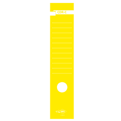 Busta 10 copridorso CDR-C carta adesiva giallo 7x34,5cm SEI ROTA