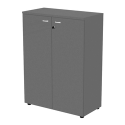 Armadio modulare a 2 ante medio  90x45,8cmxH123cm  antracite