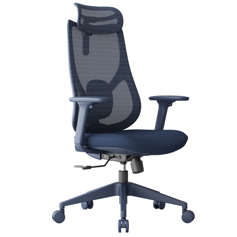 Seduta semidirezionale c/bracc Linear LIN in rete blu