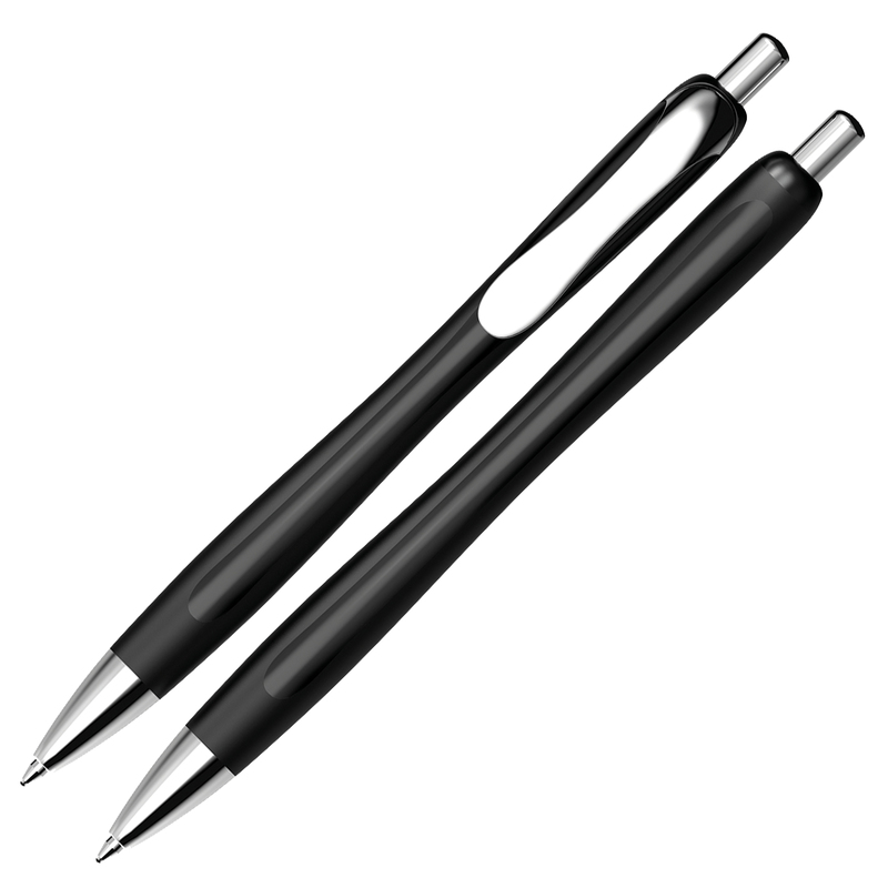 Penna a sfera a scatto Slider Rave XB fusto nero Schneider