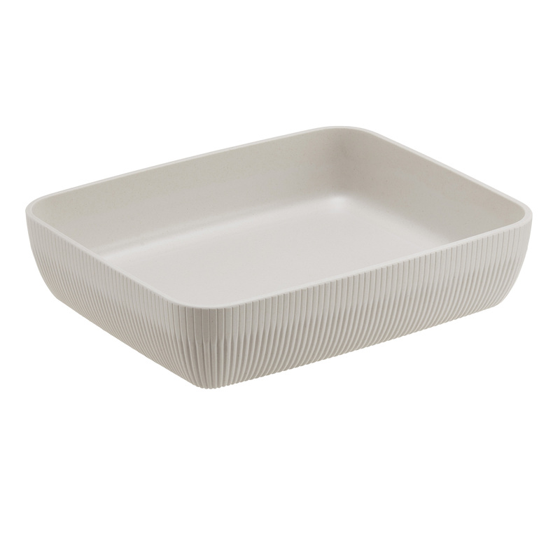 Vaschetta buffet Norway 32,5x26,5x7,5cm melamina avorio Leone