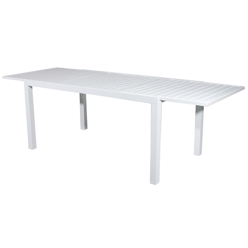 Tavolo Sardegna rettangolare 160x100x74cm bianco Verdelook