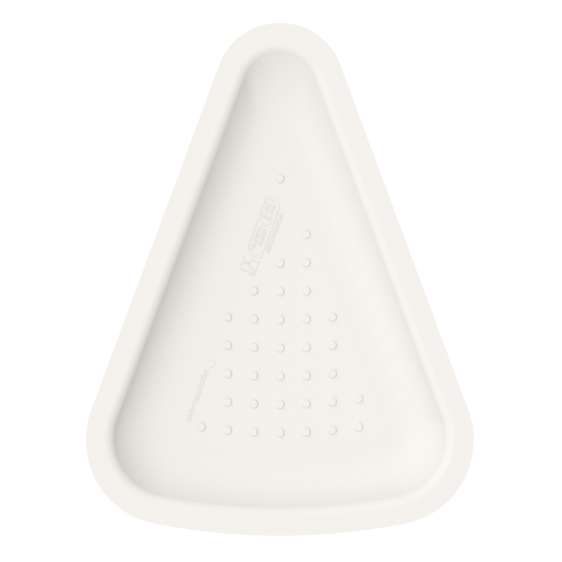 Conf 125 Vassoi pizza  1/8 19x25cm bianco Signor Bio