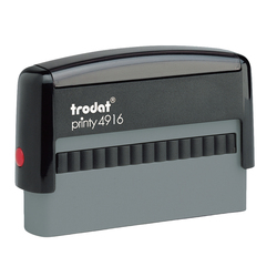 Timbro di testo rettangolare 4916 nero 70x100mm 72642 trodat