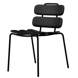 Seduta collettivitA' Lemon s/braccioli nero Unisit