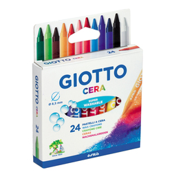 ASTUCCIO 24 PASTELLI CERA 90mm D 8.5mm GIOTTO