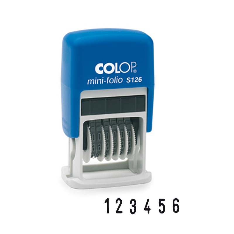 Timbro mini numeratore S126 6colonne 3,8mm autoinchiostrante COLOP