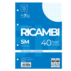 RICAMBI FORATI A5 5MM 80GR QUAXIMA 40FG 80GR PIGNA