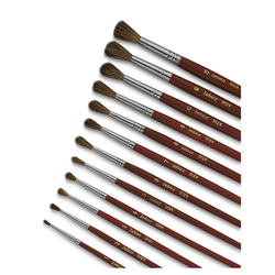 PENNELLO PUNTA TONDA pelo di pony N 10 SERIE 9124 LEBEZ