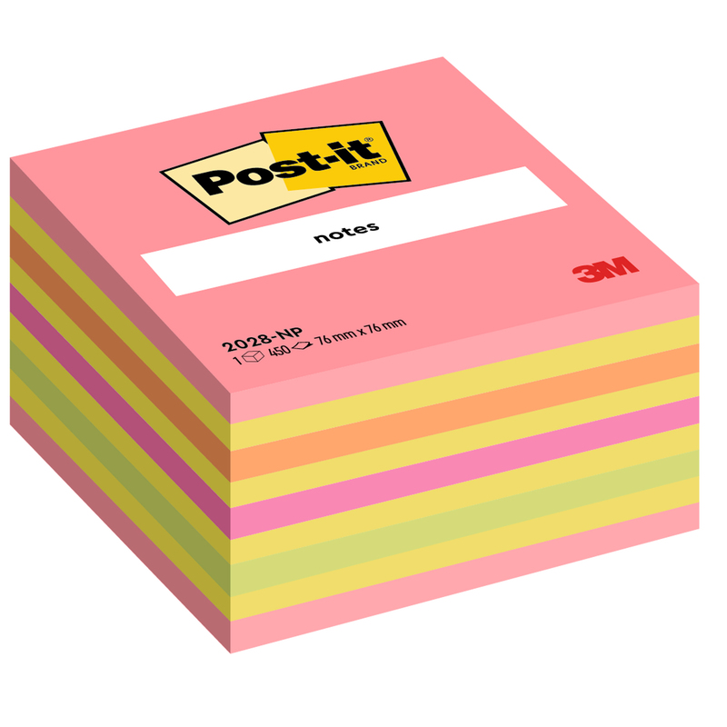 BLOCCO CUBO 450foglietti Post-itR 76x76mm 2028-NP ROSA GUAVA