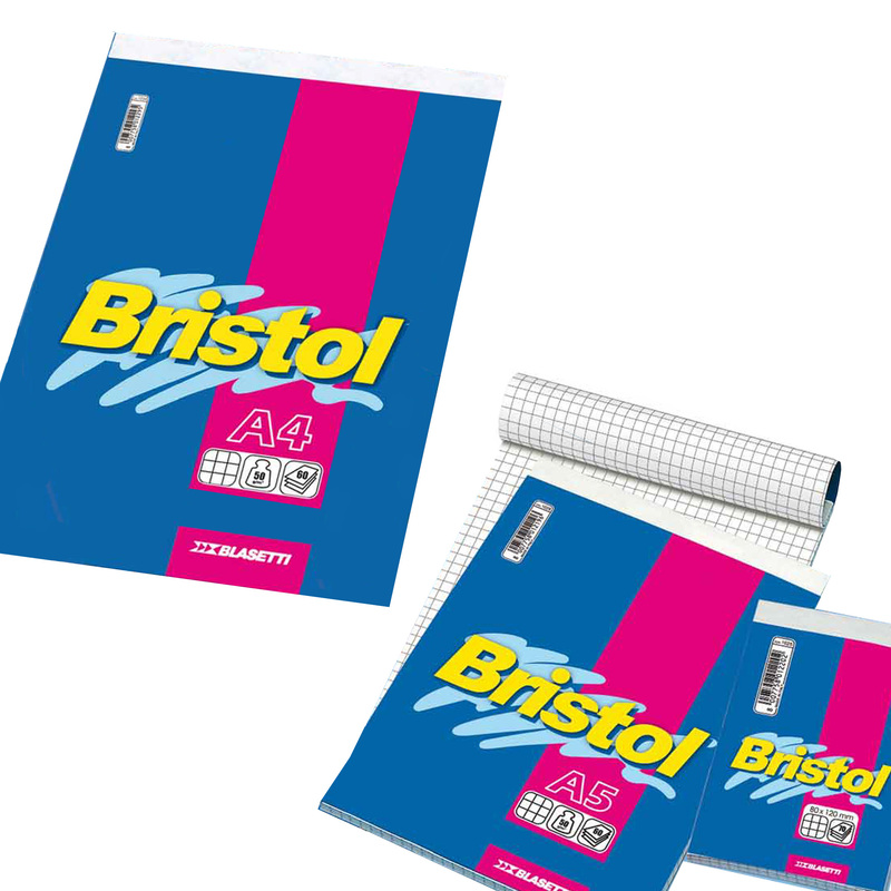 BLOCCO NOTE 210X297MM 5MM 50GR 70FG BRISTOL BLASETTI