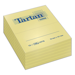 BLOCCO TARTAN (TM) 12776 GIALLO 76X127MM 100FG 63GR