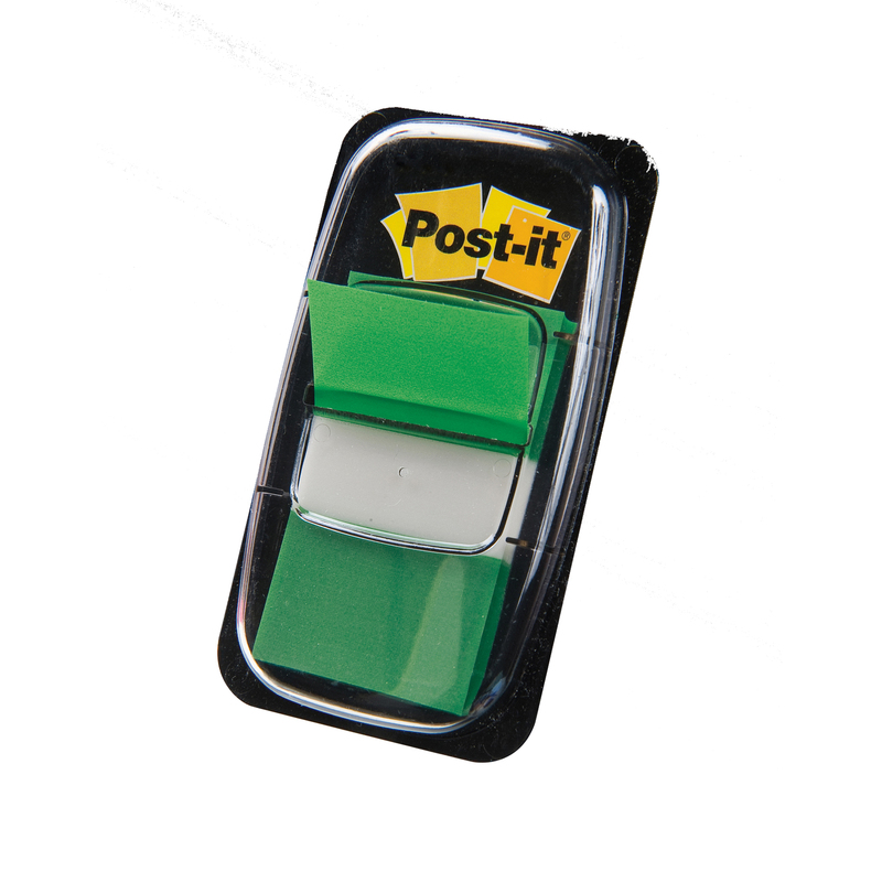 SEGNAPAGINA Post-itR 680-3 VERDE 25.4X43.6MM 50FG INDEX
