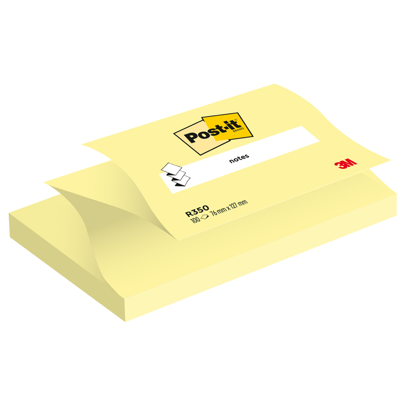 BLOCCO 100fg Post-itR Super Sticky Z-Notes R350 Giallo Canary 76x127mm