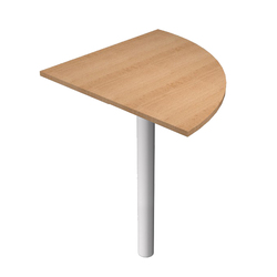 ANGOLARE 90  FAGGIO + GAMBA SUPPORTO GRIGIO ALL. x SCRIVANIE EASY
