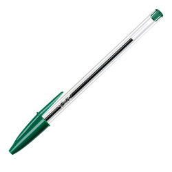 Scatola 50 penna sfera CRISTALR medio 1,0mm verde BICR