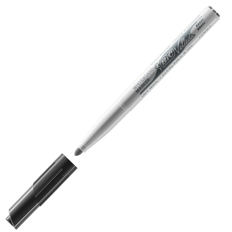 Pennarello VELLEDA 1741 punta tonda whiteboard nero BICR