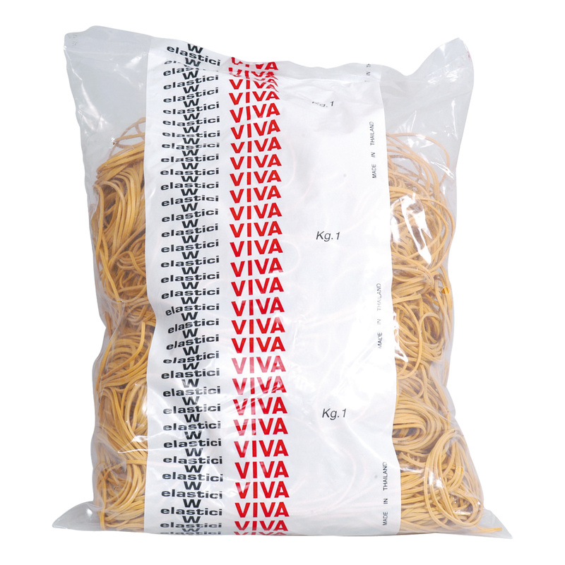 ELASTICO GOMMA GIALLO D70 SACCO DA 1KG