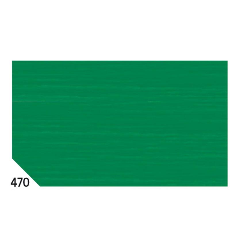 10RT CARTA CRESPA VERDE BANDIERA 470 (50X250CM) 48gr/m2 Rex Sadoch