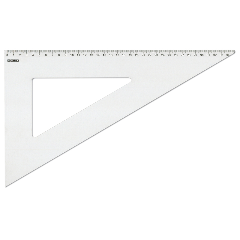 SQUADRA PROFIL ALLUMINIO 60  35CM ARDA