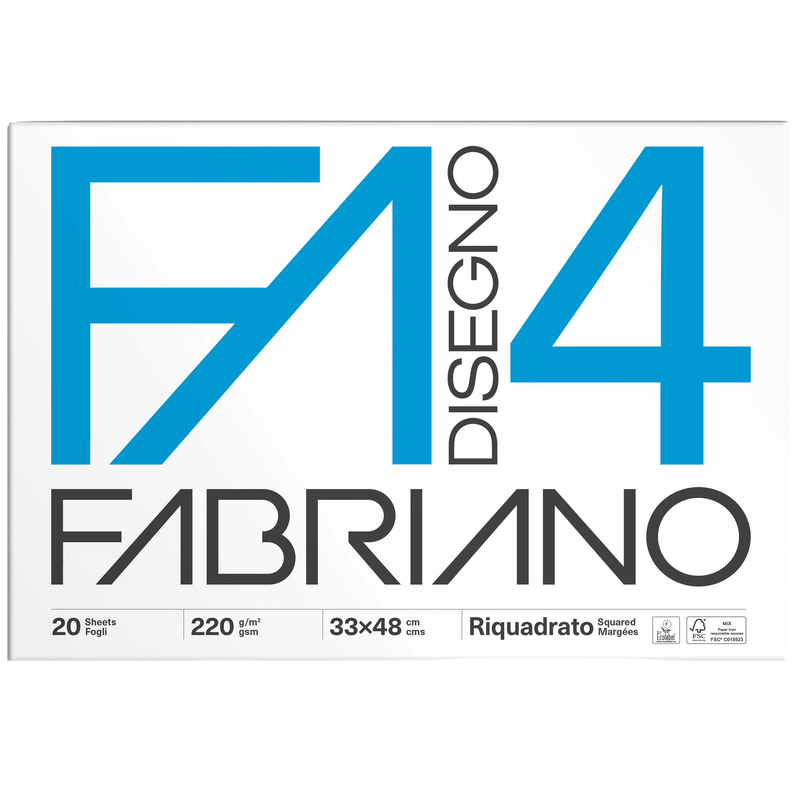 ALBUM FABRIANO4 (33X48CM) 220GR 20FG LISCIO SQUADRATO