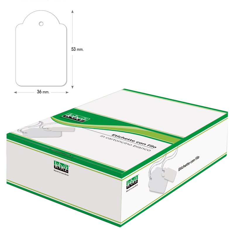 SCATOLA 500 ETICHETTE CON FILO A392 (36X53MM)