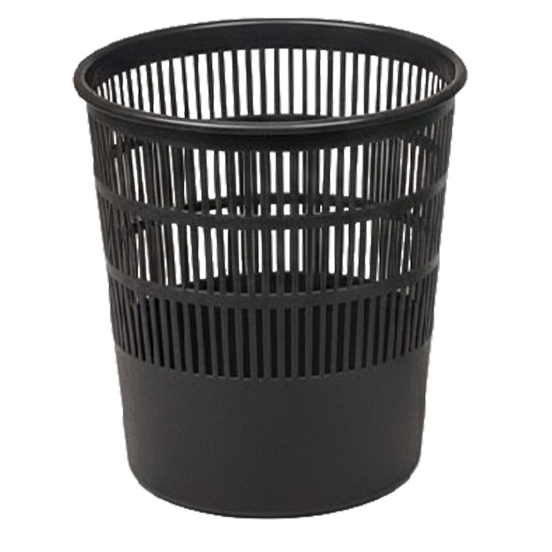 CESTINO GETTACARTE TRAFORATO 15LT NERO PS9