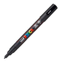 Marcatore UNI POSCA PC3M p.fine 0,9-1,3mm nero UNI MITSUBISHI