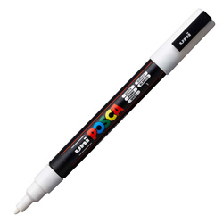 Marcatore UNI POSCA PC3M p.fine 0,9-1,3mm bianco UNI MITSUBISHI