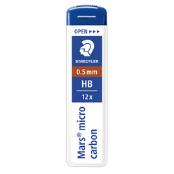 12 astucci da 12 mine 0.5mm MARSRMICRO 250 05-HB STAEDTLER