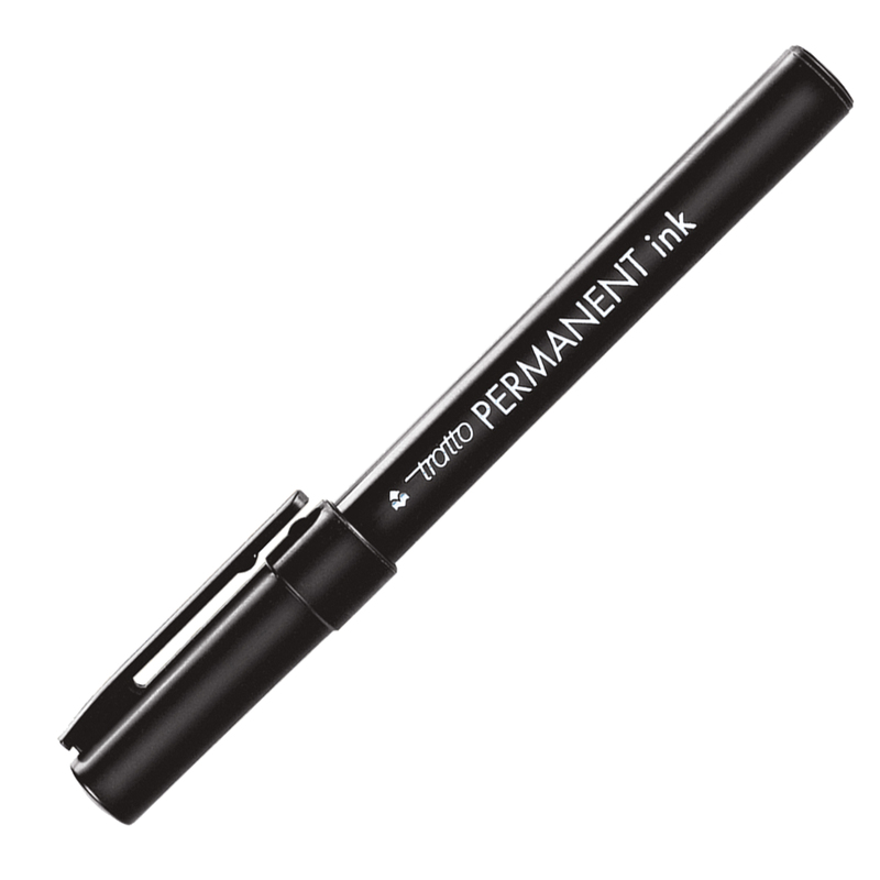 SCATOLA 12 MARCATORI TRATTO PERMANENT INK NERO