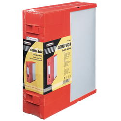 SCATOLA ARCHIVIO COMBI BOX E600 ROSSO 29,8X36,2 D.9CM