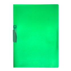 CARTELLINA CON MOLLA CLIPPER VERDE TRASP. ART.F007 LEONARDI