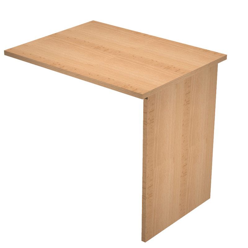 Allungo reversibile dx/sx 80x60cm Faggio scrivanie Easy fianchi pannello