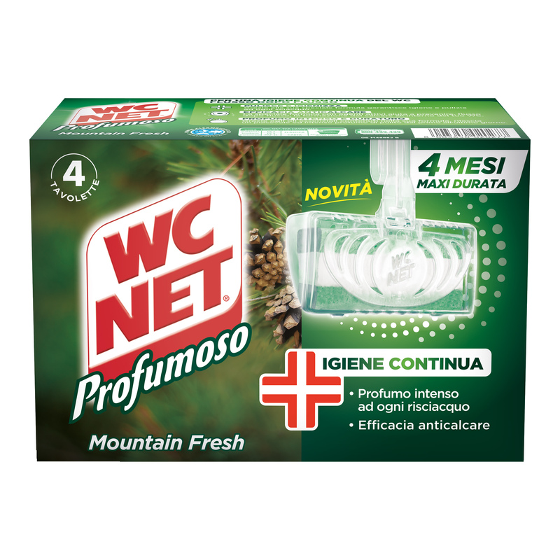 WC NET TAVOLETTA PROFUMOSO MONTAIN FRESH (4X34GR)