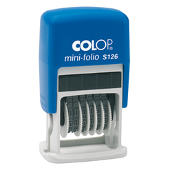 Timbro mini numeratore S126 6colonne 3,8mm autoinchiostrante COLOP