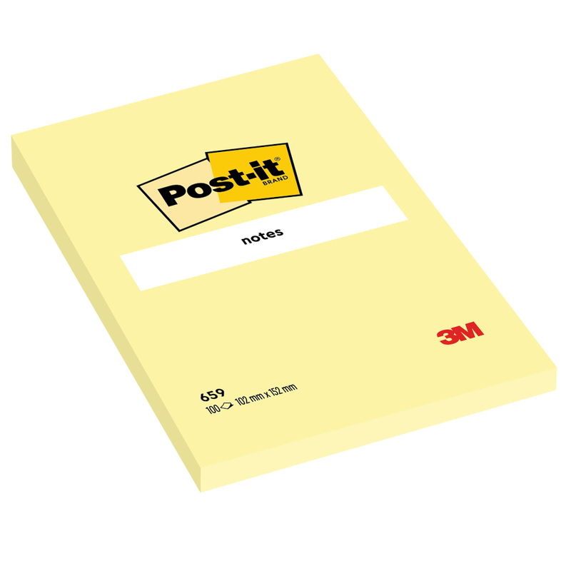 BLOCCO 100fg Post-itR Giallo Canary 102x152mm 659