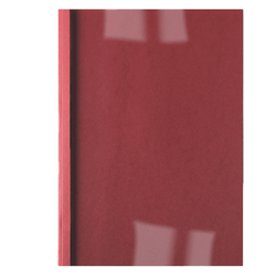 100 CARTELLINE TERMICHE 1,5MM ROSSO BUSINESS LINE LEATHER