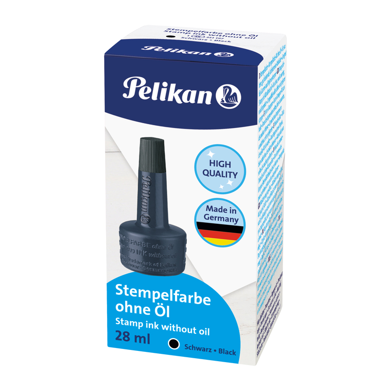INCHIOSTRO NERO 4K S/OLIO 28ML X CUSCINETTI PELIKAN
