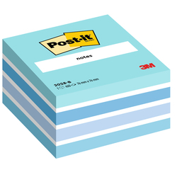BLOCCO CUBO 450foglietti Post-itR 76x76mm 2028-B PASTELLO BLU