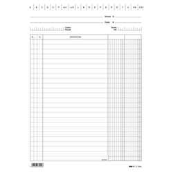 100 SCHEDE 2 COLONNE VERTICALE 24X17CM E3399 EDIPRO