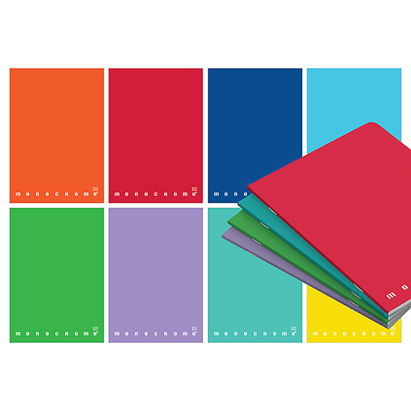 MAXIQUADERNO A4 36fg+2 100gr riga di 3a MONOCROMO 100