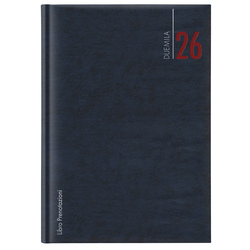 Libro prenotazioni ristorante 2026 dim.21x30cm cop.similpelle imbottita blu