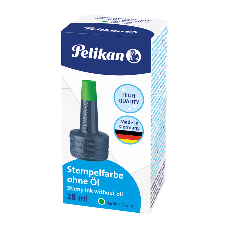 INCHIOSTRO VERDE 4K S/OLIO 28ML X CUSCINETTI PELIKAN